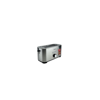 Severin Langschlitztoaster 4 Scheiben 7 Stufen Bagel-Funktion 1400W Edelstahl | Retourware