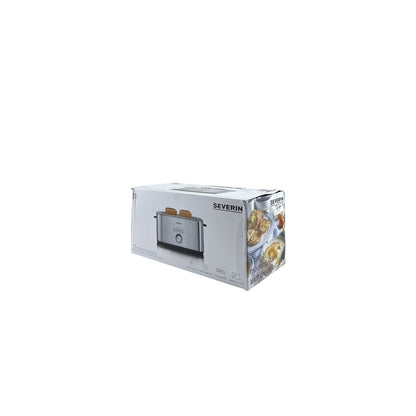 Severin Langschlitztoaster 4 Scheiben 7 Stufen Bagel-Funktion 1400W Edelstahl | Retourware