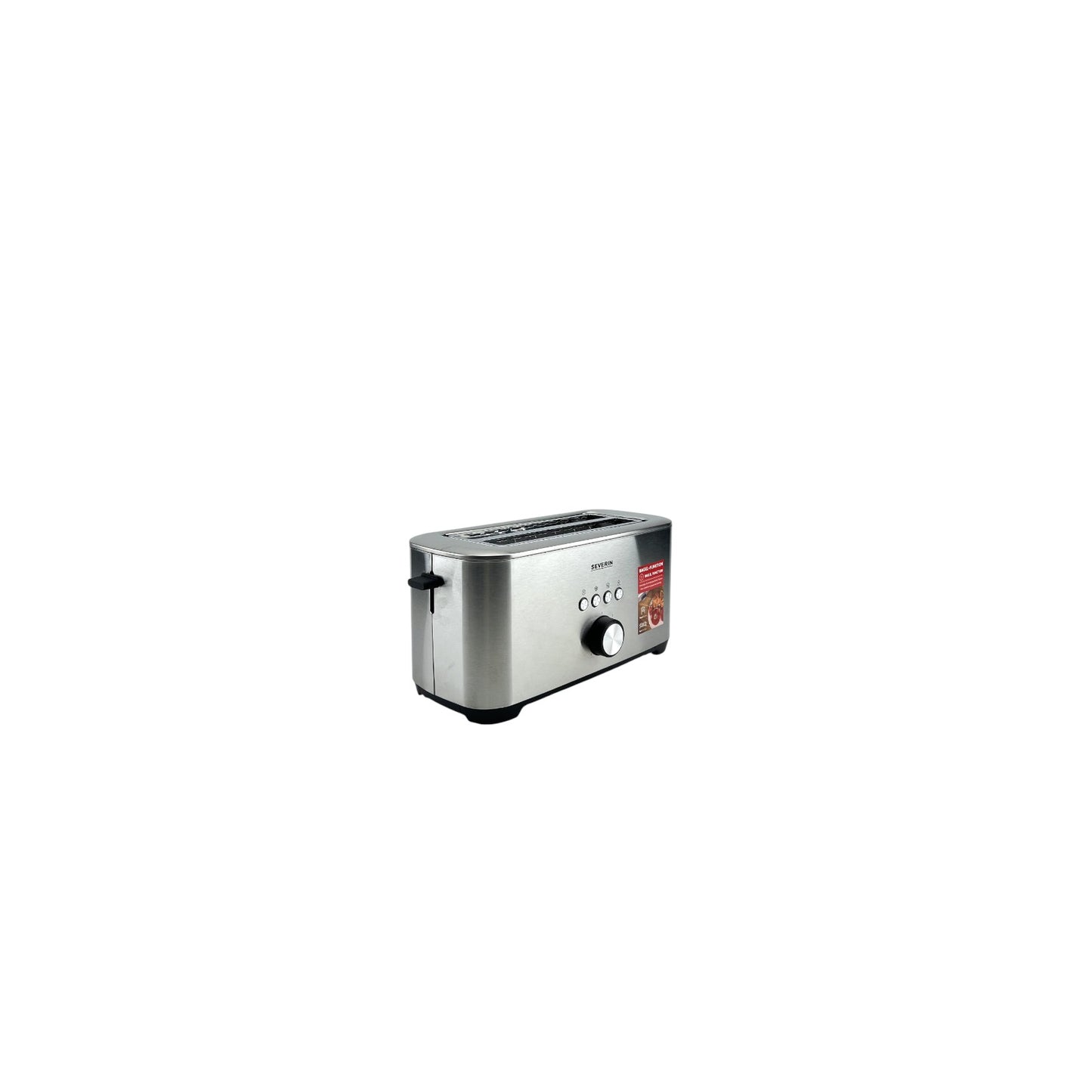 Severin Langschlitztoaster 4 Scheiben 7 Stufen Bagel-Funktion 1400W Edelstahl | Retourware