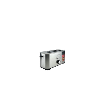 Severin Langschlitztoaster 4 Scheiben 7 Stufen Bagel-Funktion 1400W Edelstahl | Retourware