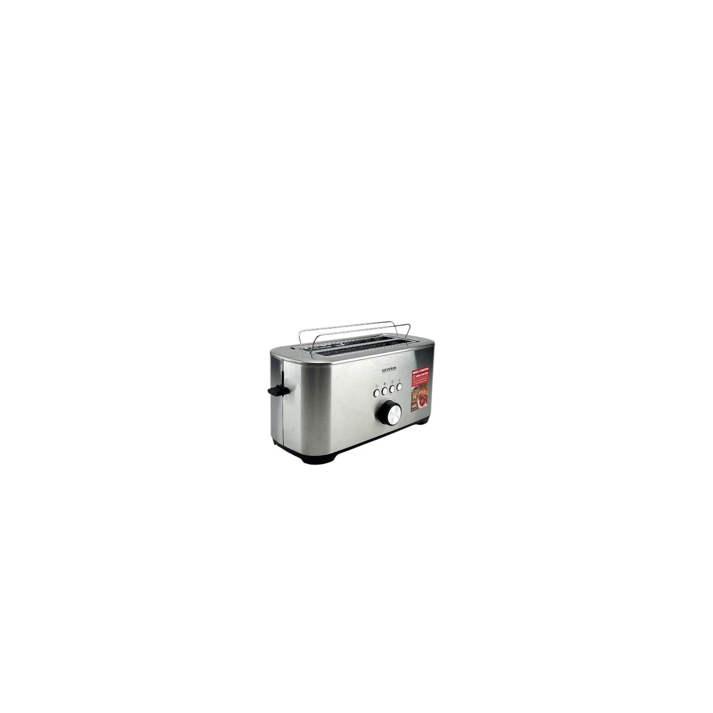 Severin Langschlitztoaster 4 Scheiben 7 Stufen Bagel-Funktion 1400W Edelstahl | Retourware