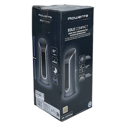 Rowenta Eole Compact VU6220F0 Turmventilator 6 Stufen Nachtmodus Schwarz | Retourware