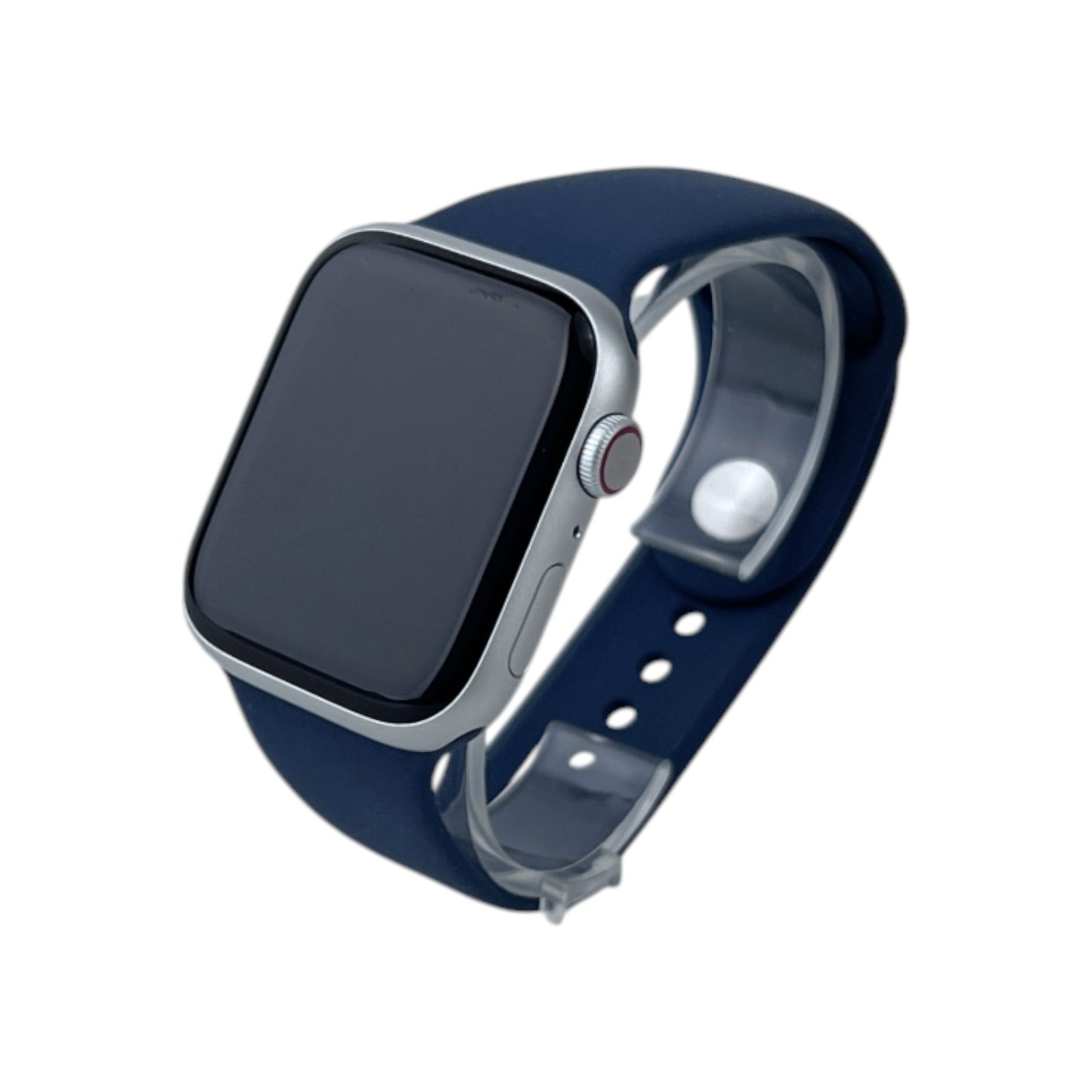 Apple Watch 9 Cellular Aluminium Silber 45 mm Sportarmband Sturmblau | Retourware