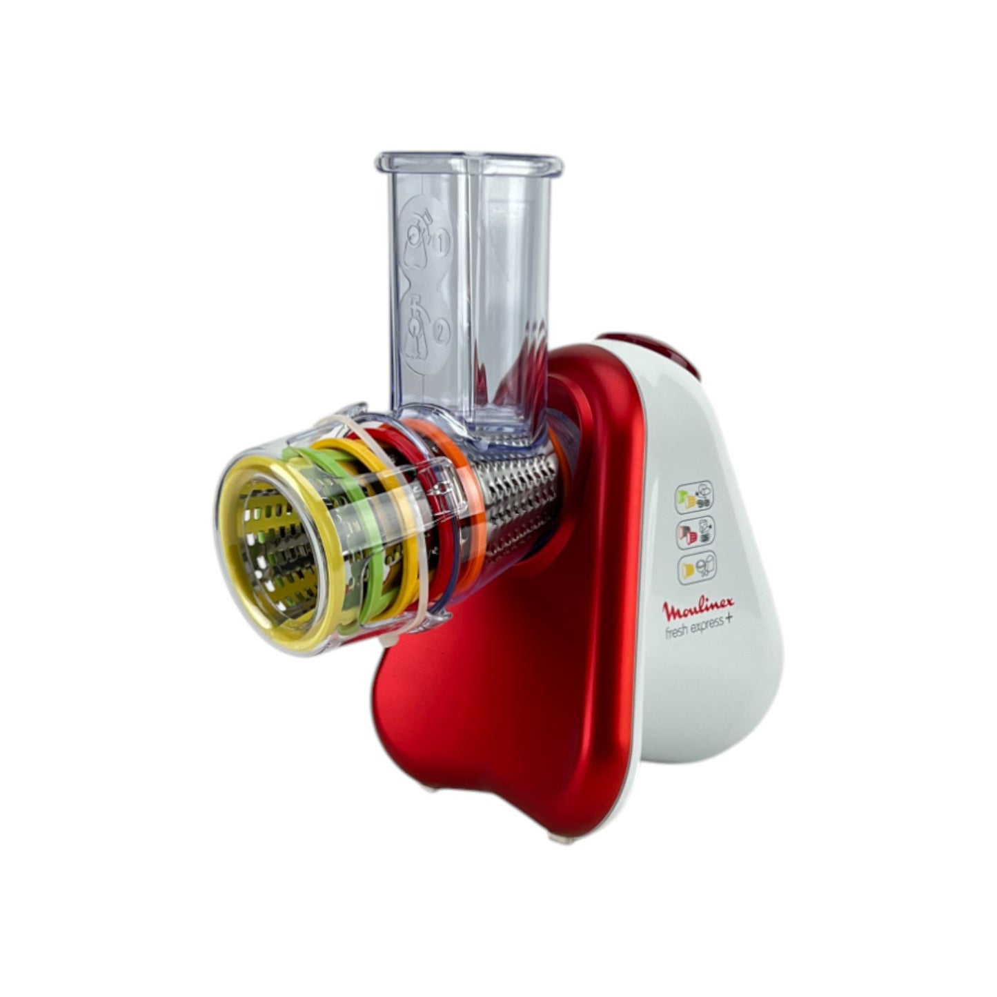 Moulinex DJ756G Gemüseschneider Fresh Express Plus Gemüsehobel 200 Watt Rot Weiß | Retourware