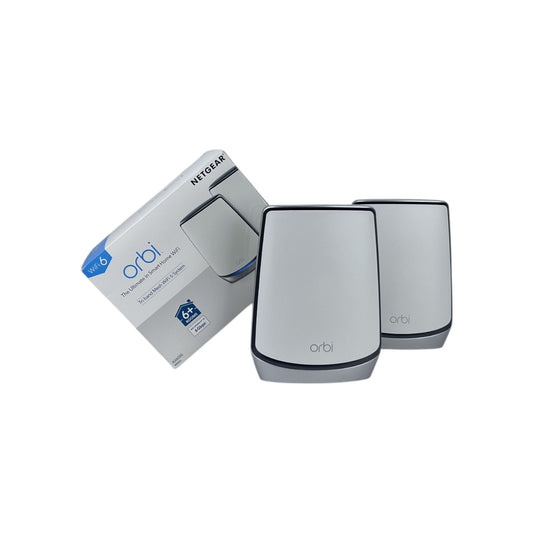 NETGEAR Orbi WiFi 6 Mesh WLAN System Router RBK852 TriBand Mesh AX6000 350 m² | Retourware
