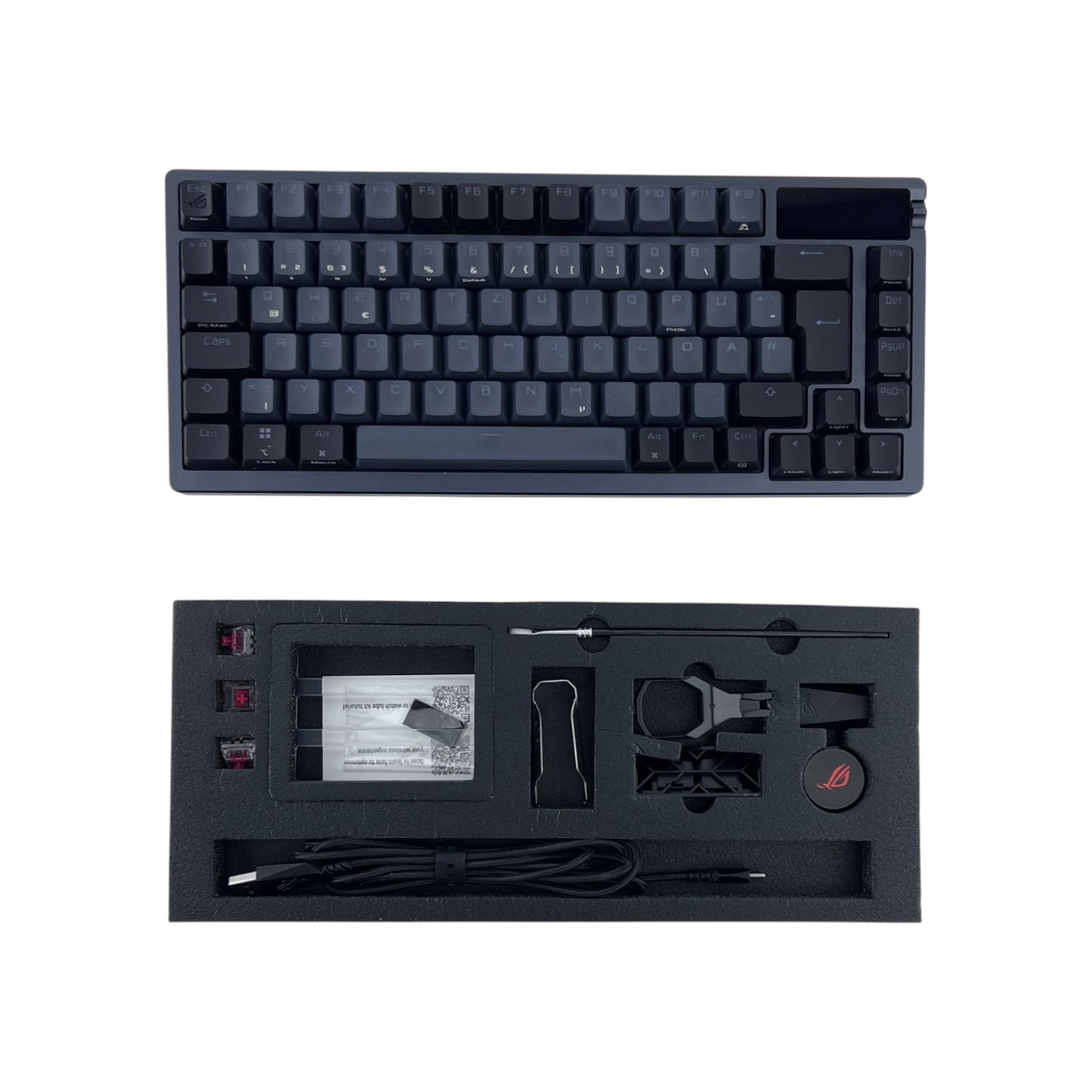 ASUS ROG Azoth Bluetooth 2.4GHz Gaming Tastatur PBT-Doubleshot-Kappen QWERTZ de | Retourware