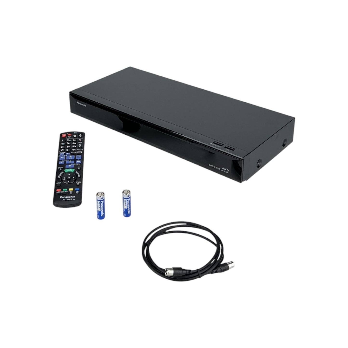 Panasonic DMR-BCT760AG Blu-Ray Recorder Twin HD DVB-C Tuner 500GB 4K Upscaling | Retourware