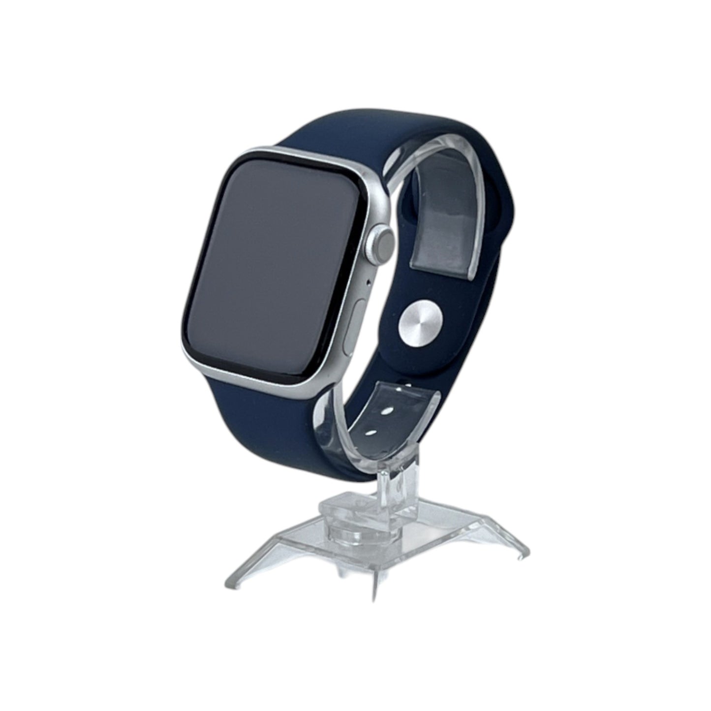 Apple Watch 9 GPS Aluminium Silber 45 mm Sportarmband Sturmblau | Retourware