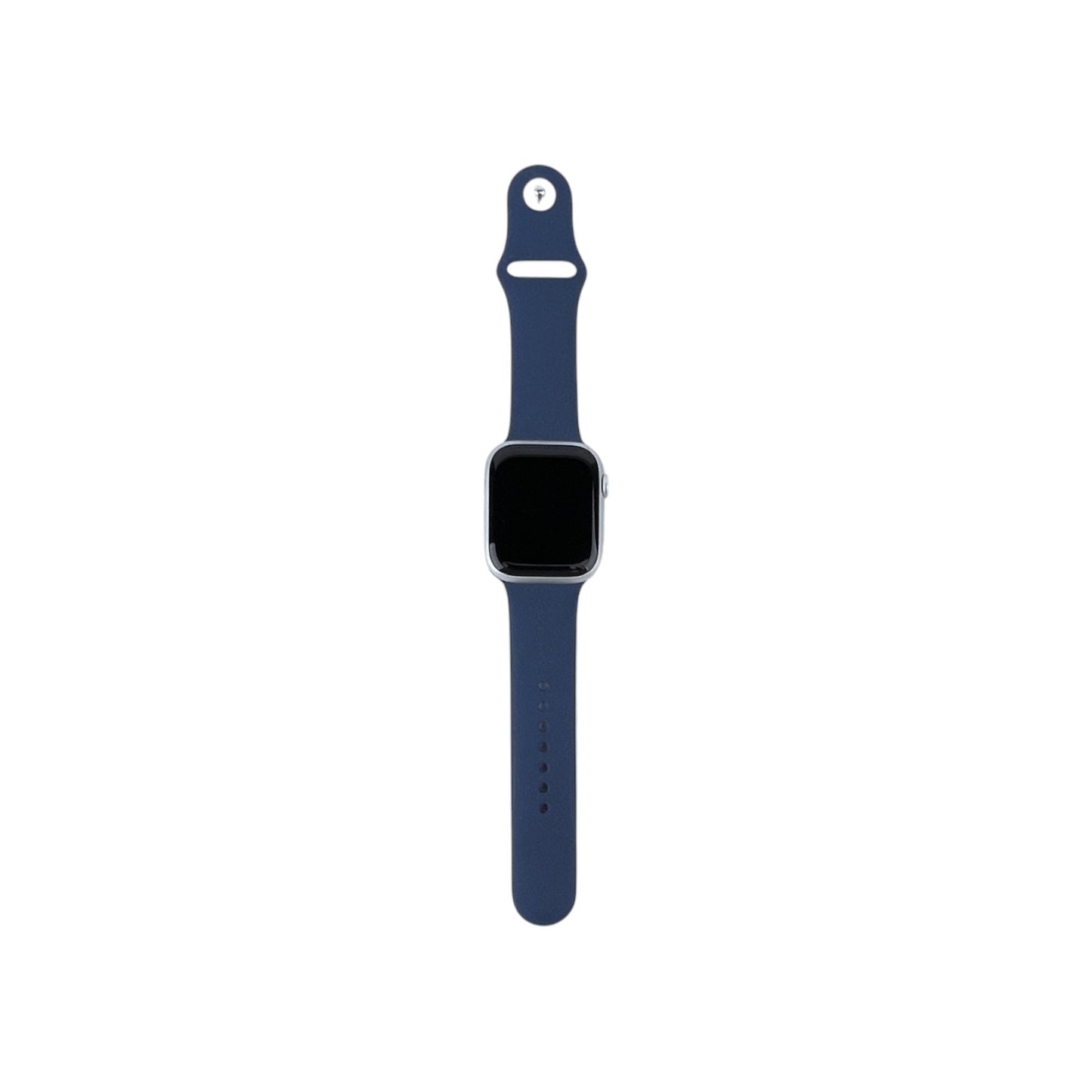Apple Watch 9 GPS Aluminium Silber 45 mm Sportarmband Sturmblau | Retourware