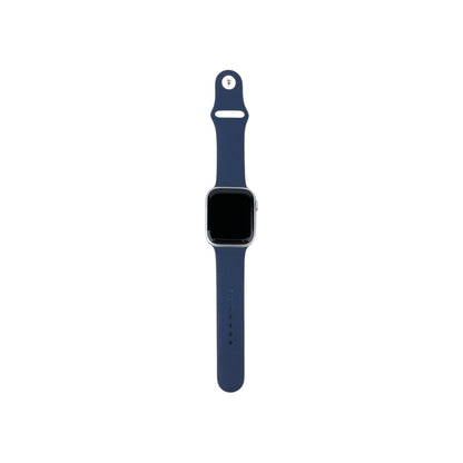 Apple Watch 9 GPS Aluminium Silber 45 mm Sportarmband Sturmblau | Retourware
