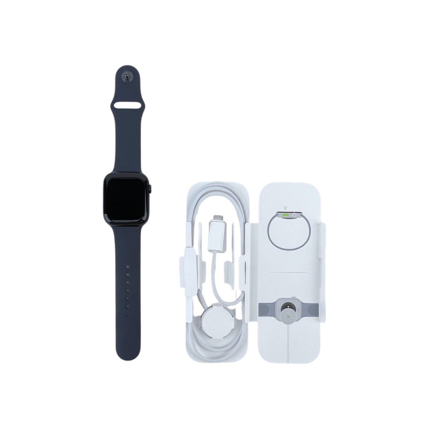 Apple Watch 9 GPS Aluminium Mitternacht 45 mm Sportarmband Mitternacht | Retourware