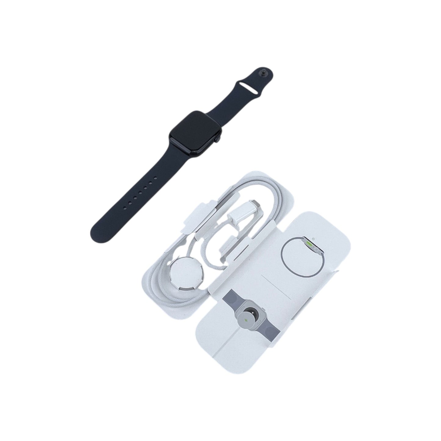 Apple Watch 9 GPS Aluminium Mitternacht 45 mm Sportarmband Mitternacht | Retourware