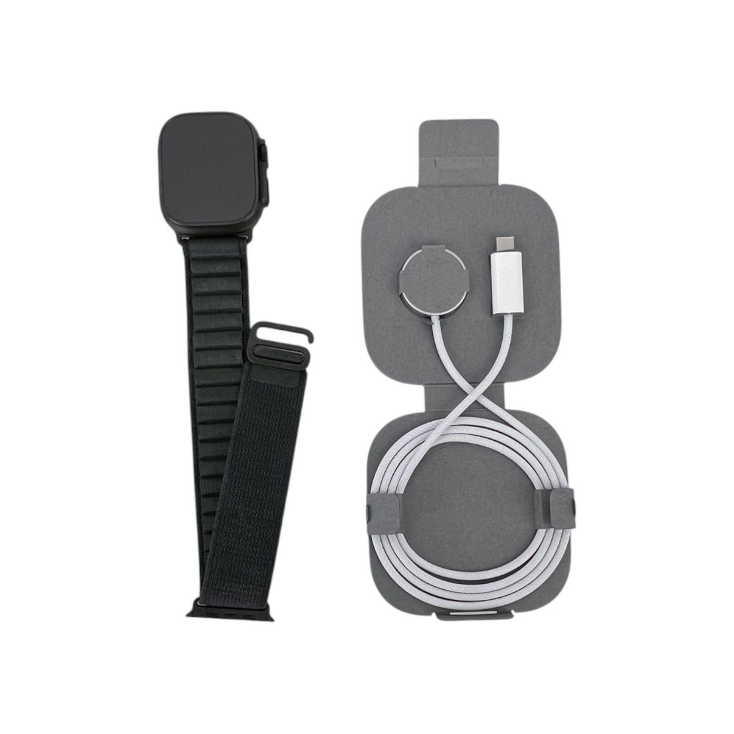 Apple Watch Ultra 2 Cellular Titanium Titan 49 mm Alpine Loop M Dunkelgrün | Retourware