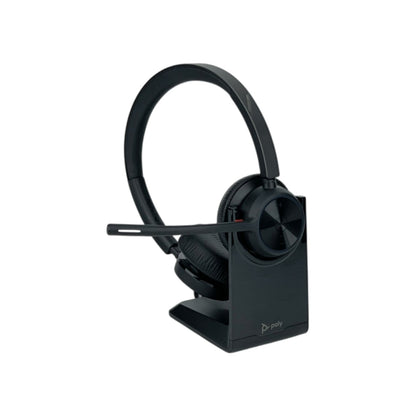 Poly Voyager Schnurloses 4320UC Headset Ladestation Bluetooth Over Ear Kopfhörer | Retourware