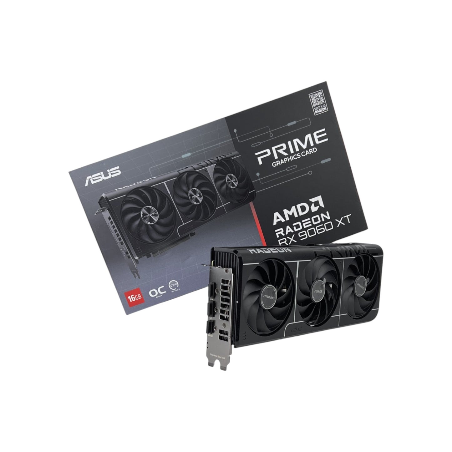 ASUS Prime Radeon RX 9060 XT OC Edition Gaming Grafikkarte 16 GB GDDR6 HDMI DP | Neu