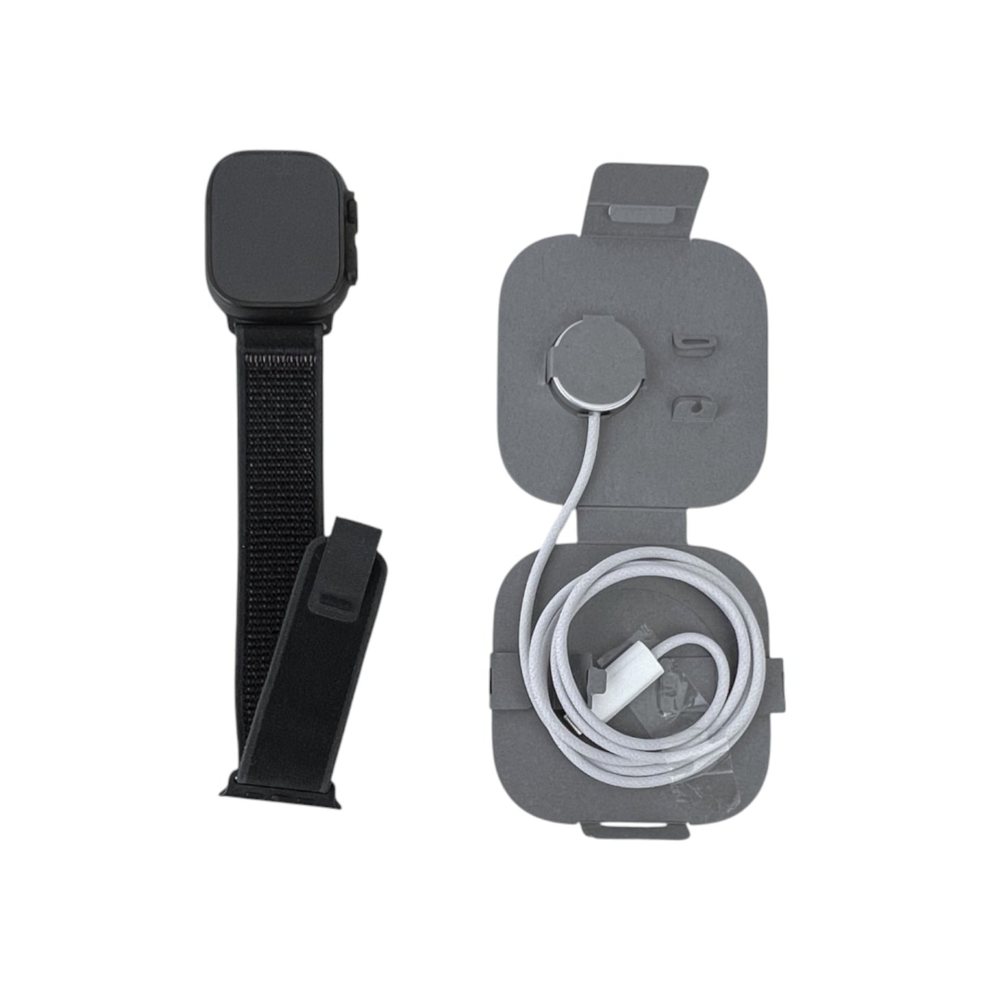 Apple Watch Ultra 2 Cellular Titanium Titan Schwarz 49 mm Trail Loop S/M Schwarz | Retourware