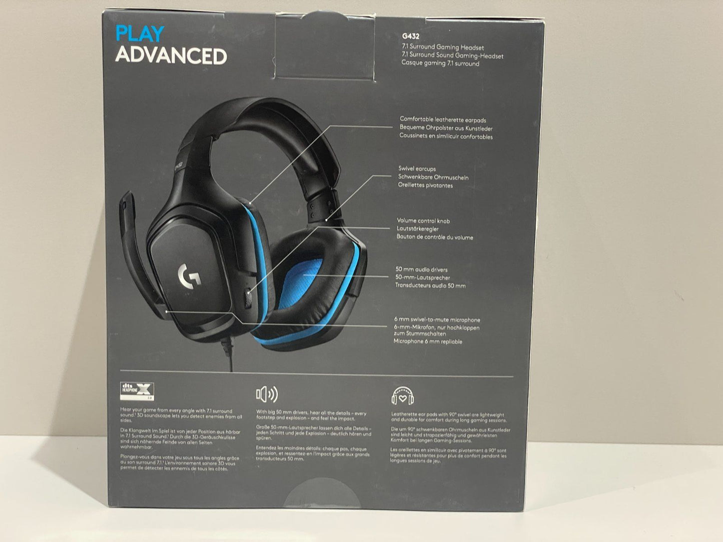 Logitech G432 Gaming Headset Surround Sound 7.1 | New