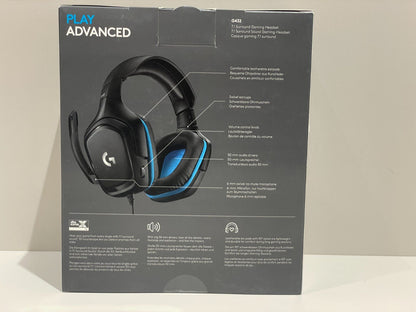 Logitech G432 Gaming Headset Surround Sound 7.1 | Neu